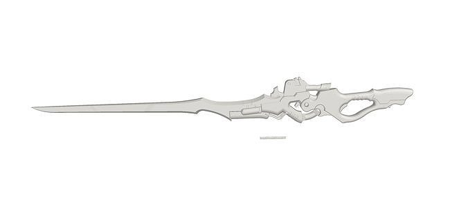 Nier Automata Type40 Sword STL Files for 3D Print Free 3D print model