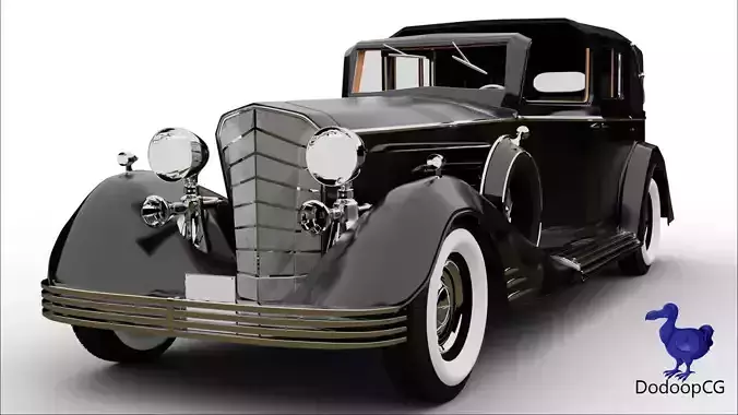 1938 Cadillac V16 - Vintage 3D Car Model 3D model