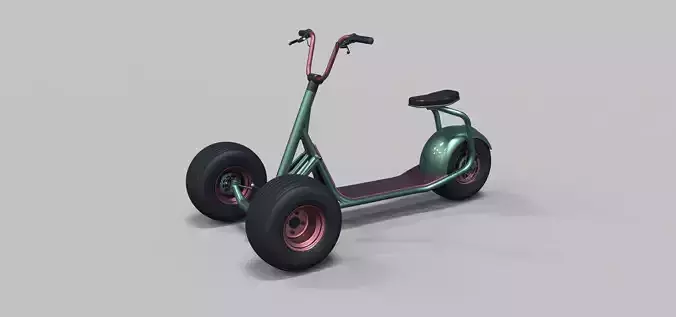 Electric trike scooter concept