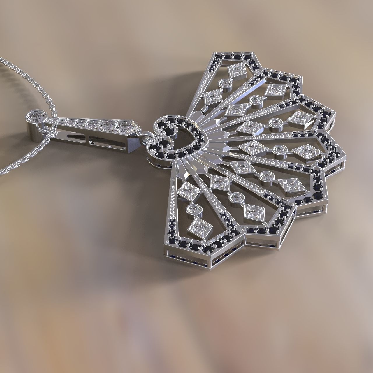Pendant Fan 3D print model_2