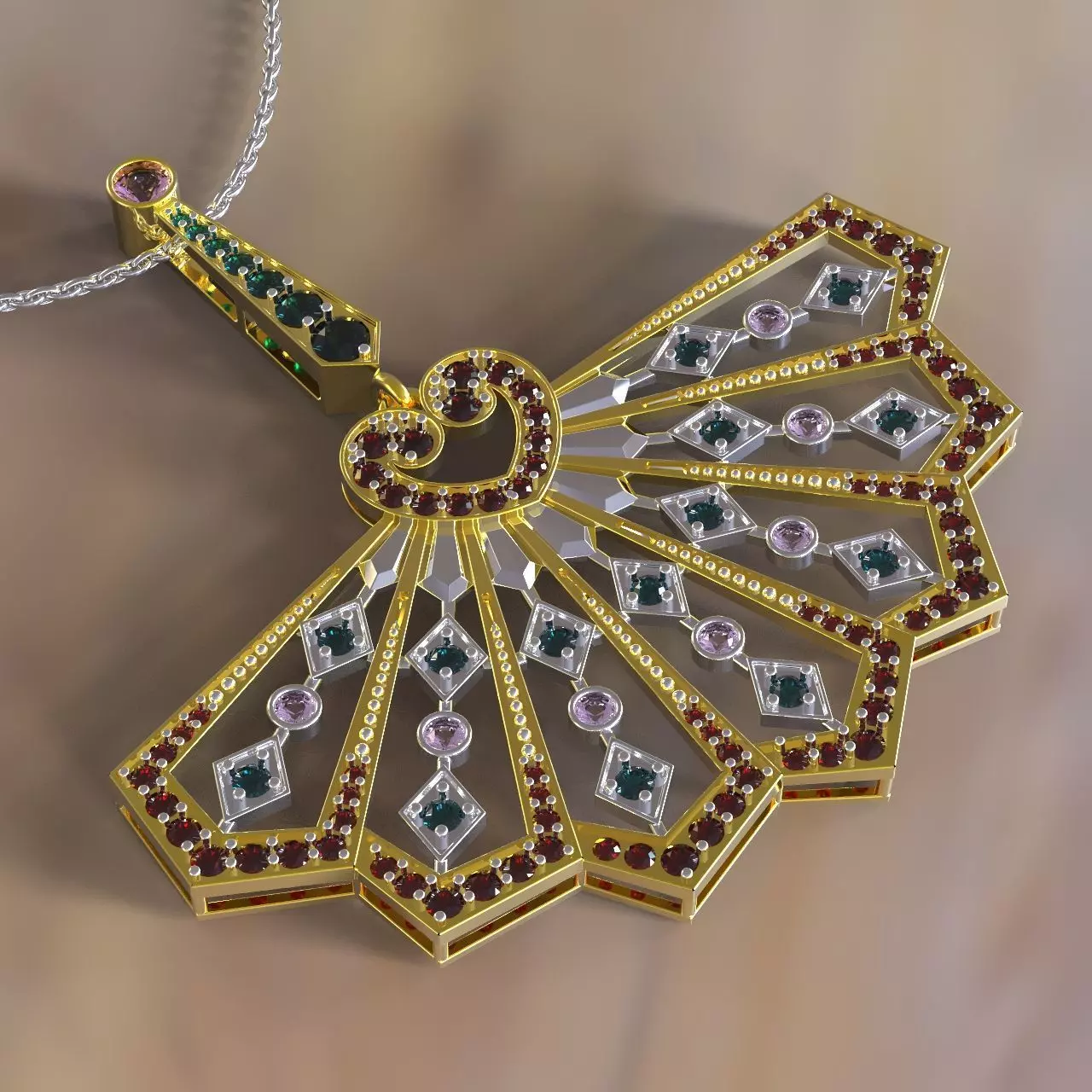 Pendant Fan 3D print model_0