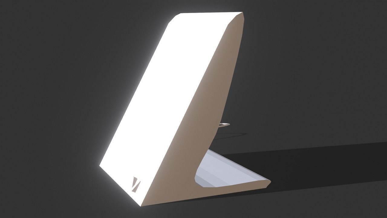 Electric Heater Low-poly 3D model_5