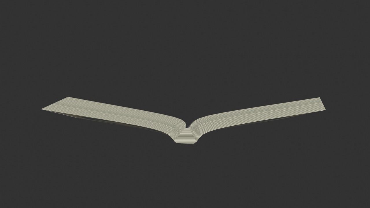 Holy Quran book Low-poly 3D model_4