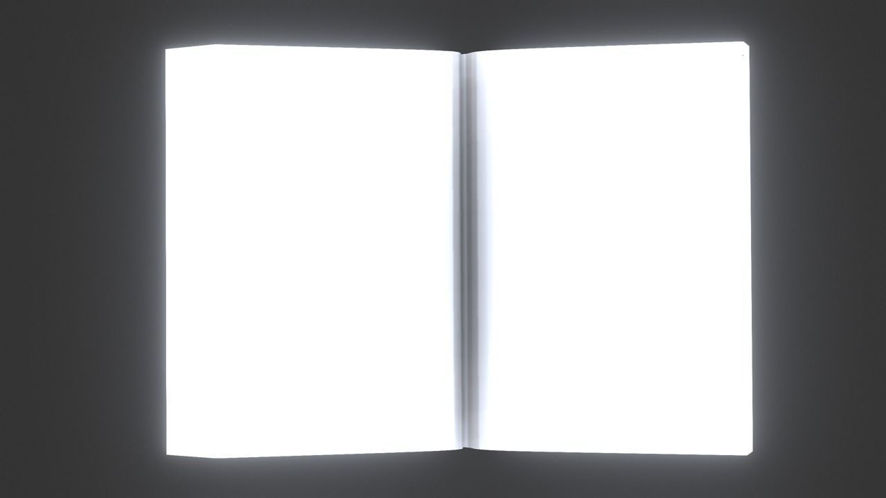 Holy Quran book Low-poly 3D model_7