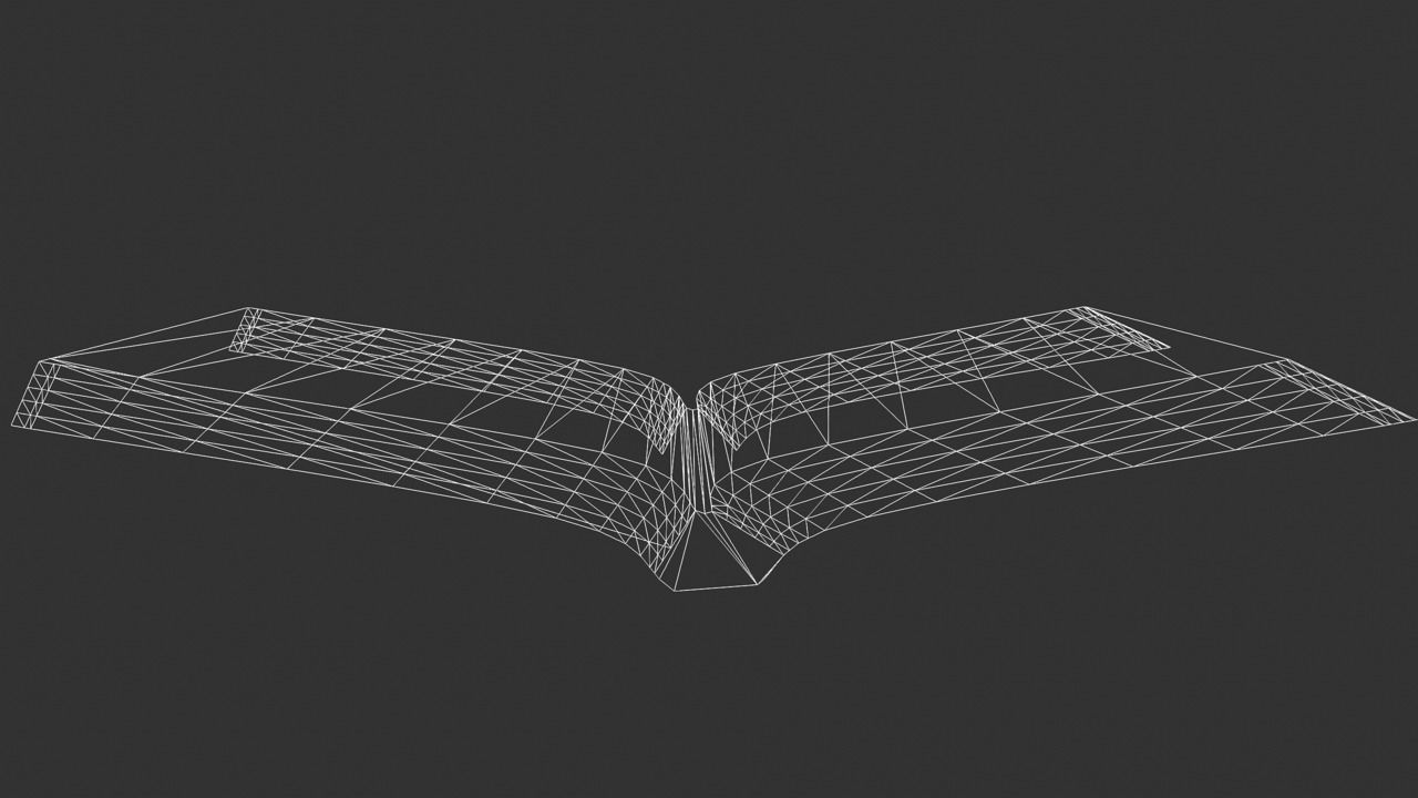 Holy Quran book Low-poly 3D model_14