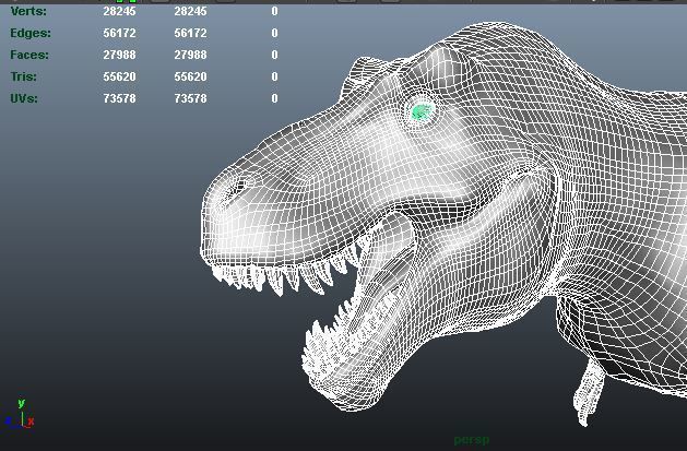 Tyrannosauru rex Low-poly 3D model_8