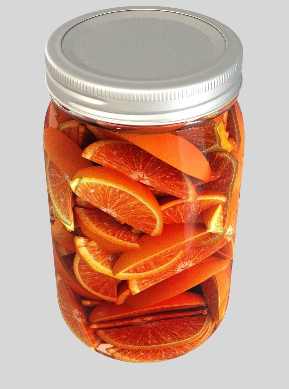 Oranges in a can 3D model CGTrader
