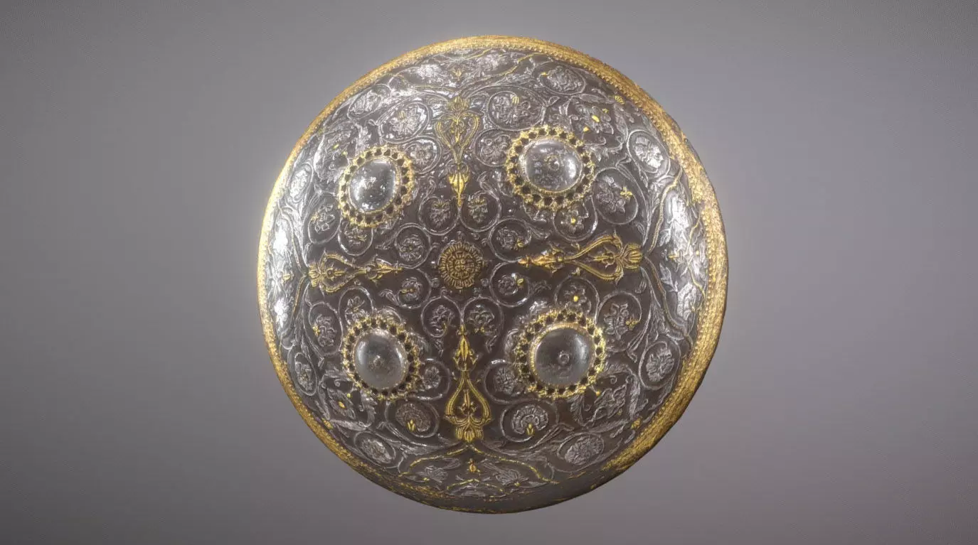 Parade Shield Low-poly 3D model