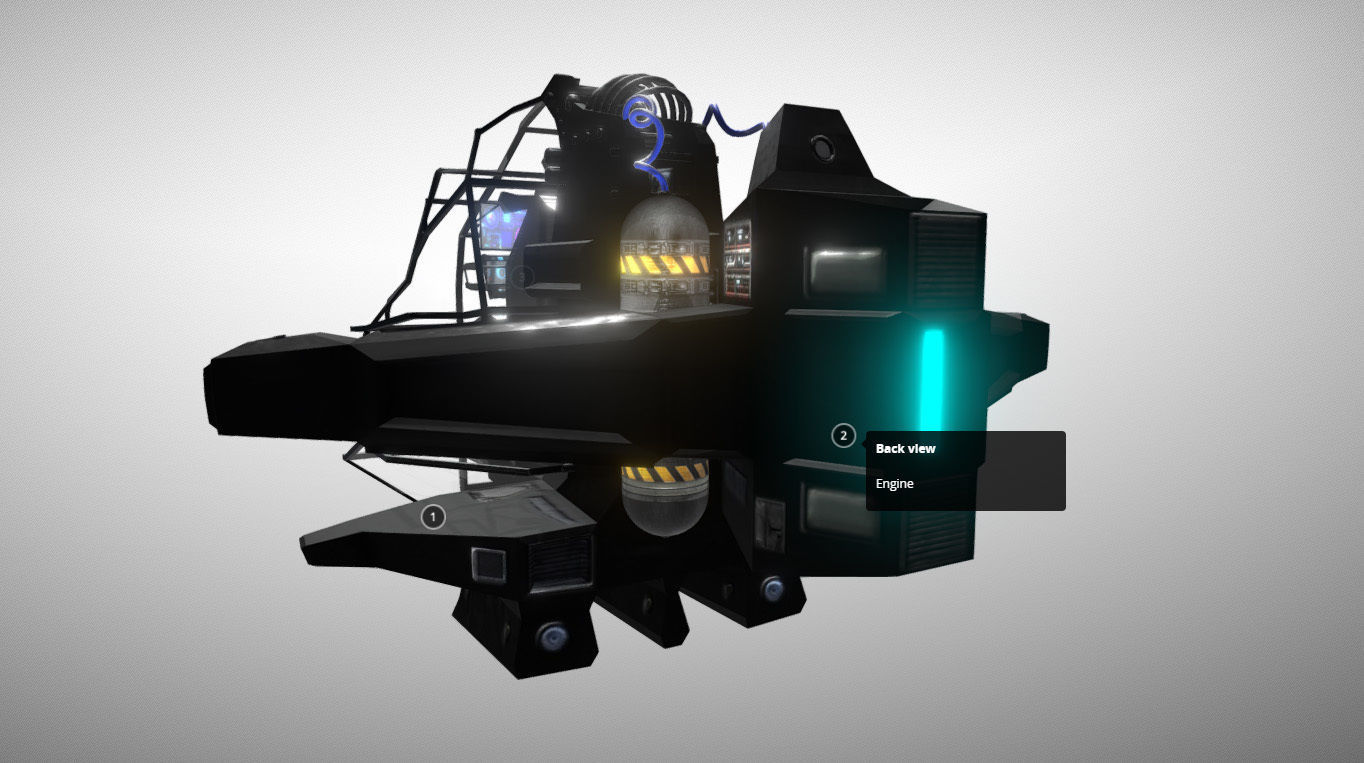 PERSONAL SUBMARINE - Concept Classic Low-poly 3D model_2