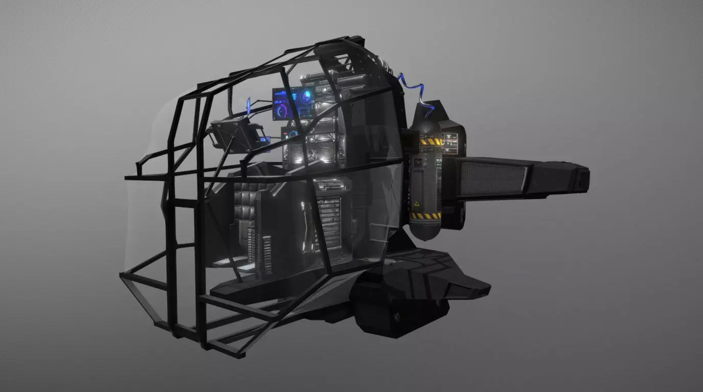 PERSONAL SUBMARINE - Concept Classic Low-poly 3D model_0