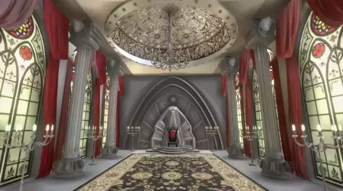 Royal palace great hall 3D model