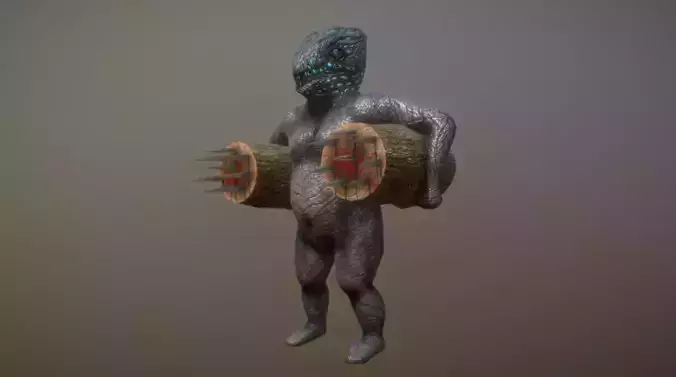 The Angler Giant Free low-poly 3D model