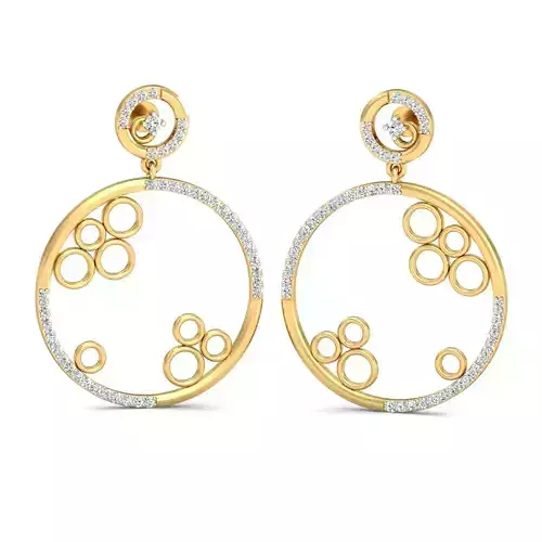 Women kong earrings 3dm stl render detail 3D print model 3D print model