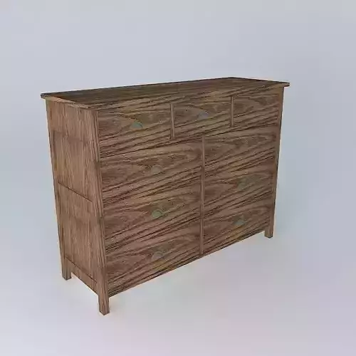 Dresser wooden with drawers