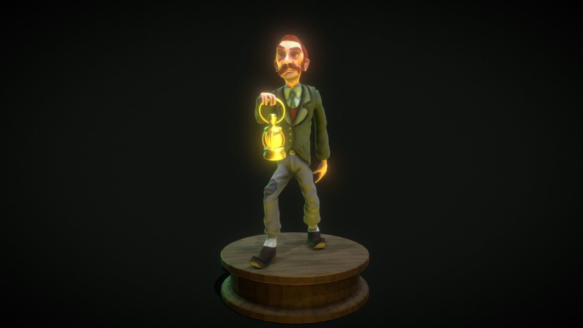 Edward Carnby - From Alone in the Dark - Printable Character 3D print model_1