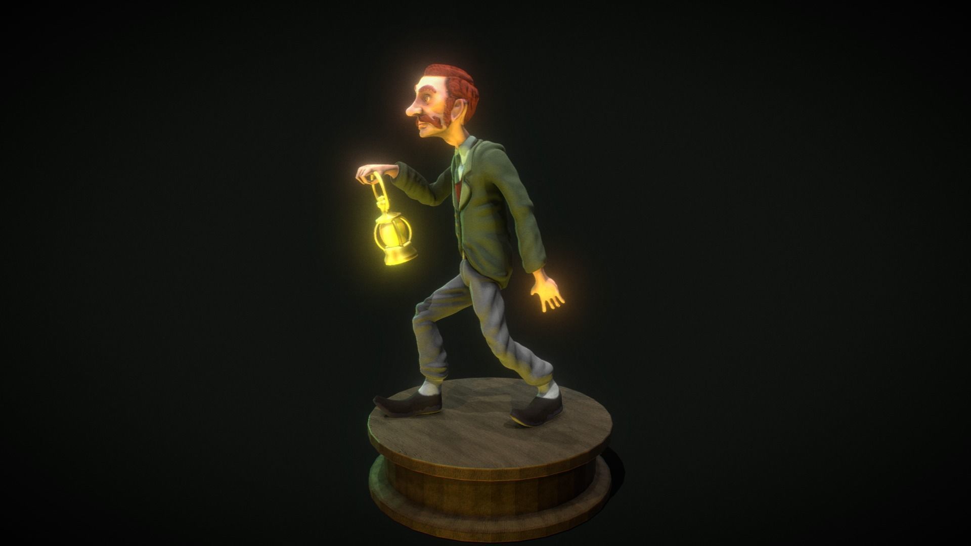 Edward Carnby - From Alone in the Dark - Printable Character 3D print model_2
