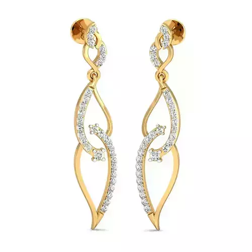 Women earrings 3dm render detail 3D print model 3D print model