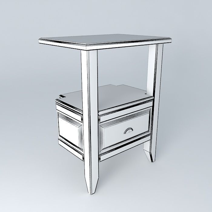 End Table Free 3D model_3