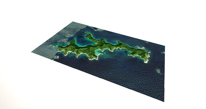 Island in the Virgin Islands Free 3D model