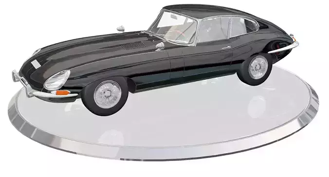 JAGUAR E TYPE Low-poly 3D model