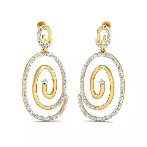 Women long earrings 3dm stl render detail 3D print model