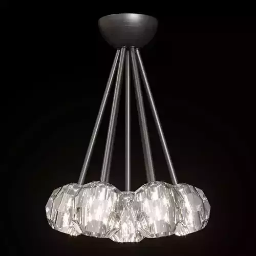 Restoration Hardware BOULE DE CRISTAL FLUSHMOUNT 15 Black