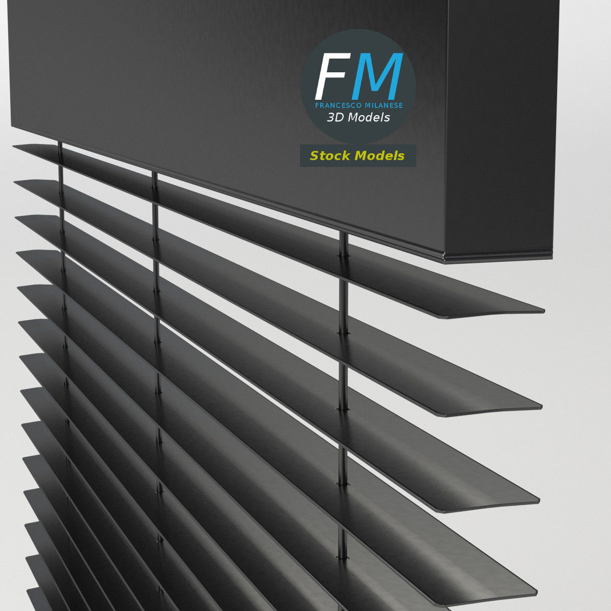 Window blind 3D model_5