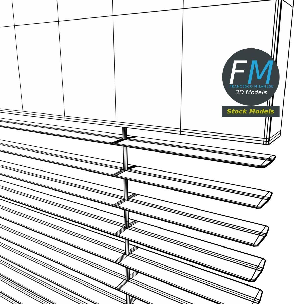 Window blind 3D model_8