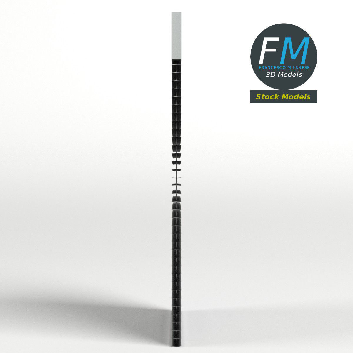 Window blind 3D model_4