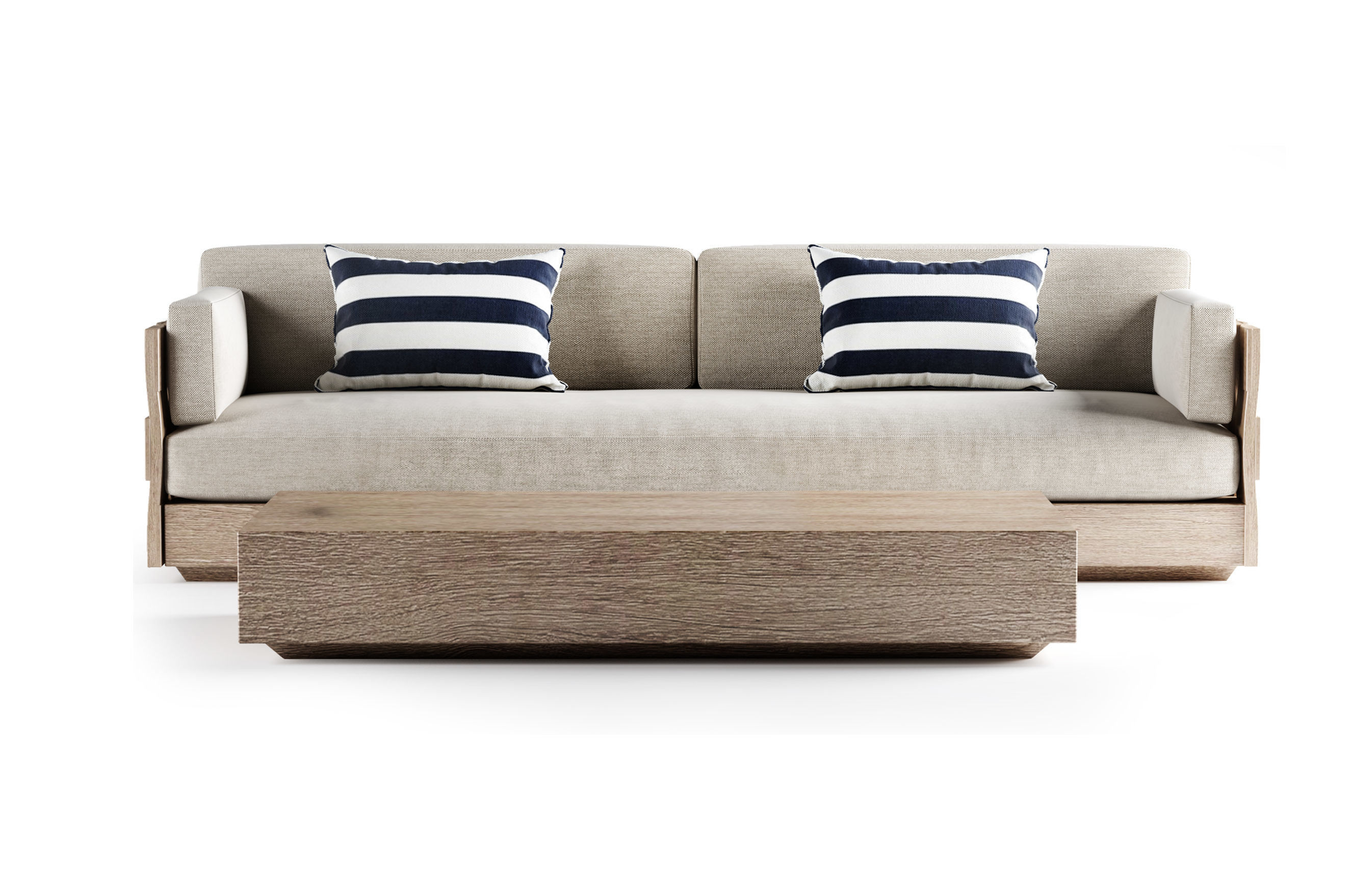 RH RESTORATIONHARDWARE POSITANO COLLECTION 2 IN 1 3D model_4