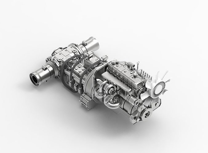 Diesel Engine 3D model
