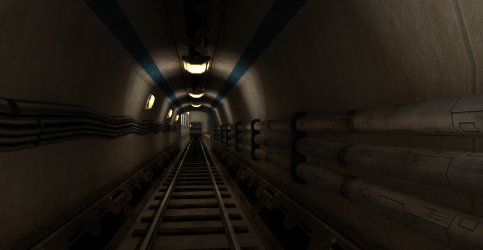 Metro Station Low-poly 3D model_4