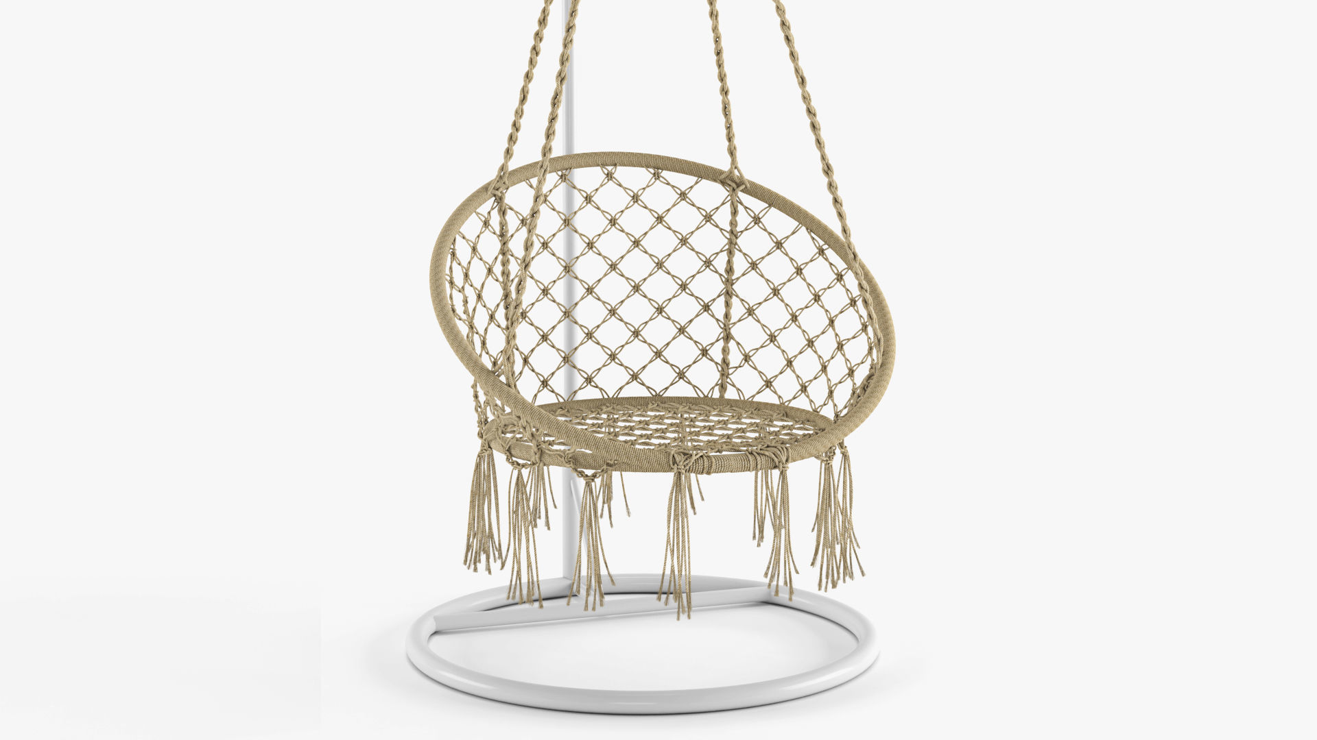 Ohuhu Hanging Hammock Swing Chair 3D model_5