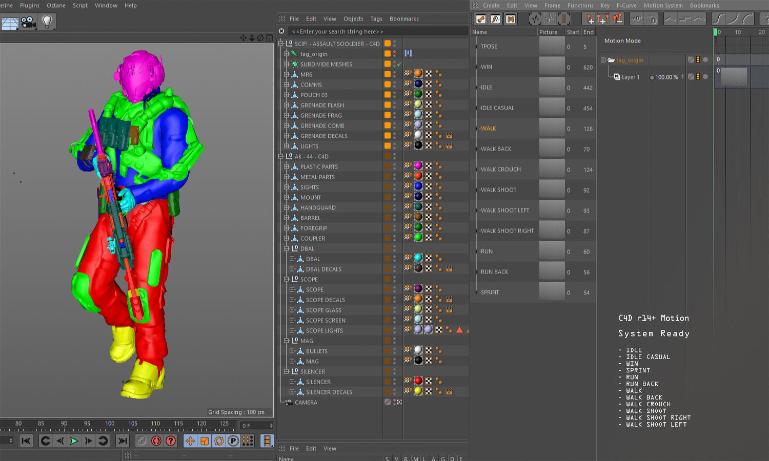 SCIFI - ASSAULT SOLDIER Low-poly 3D model_15