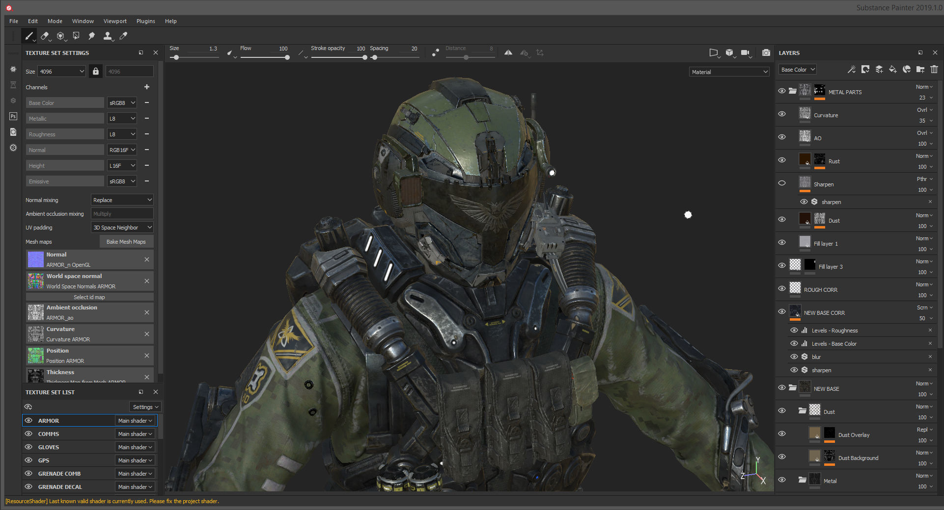 SCIFI - ASSAULT SOLDIER Low-poly 3D model_20