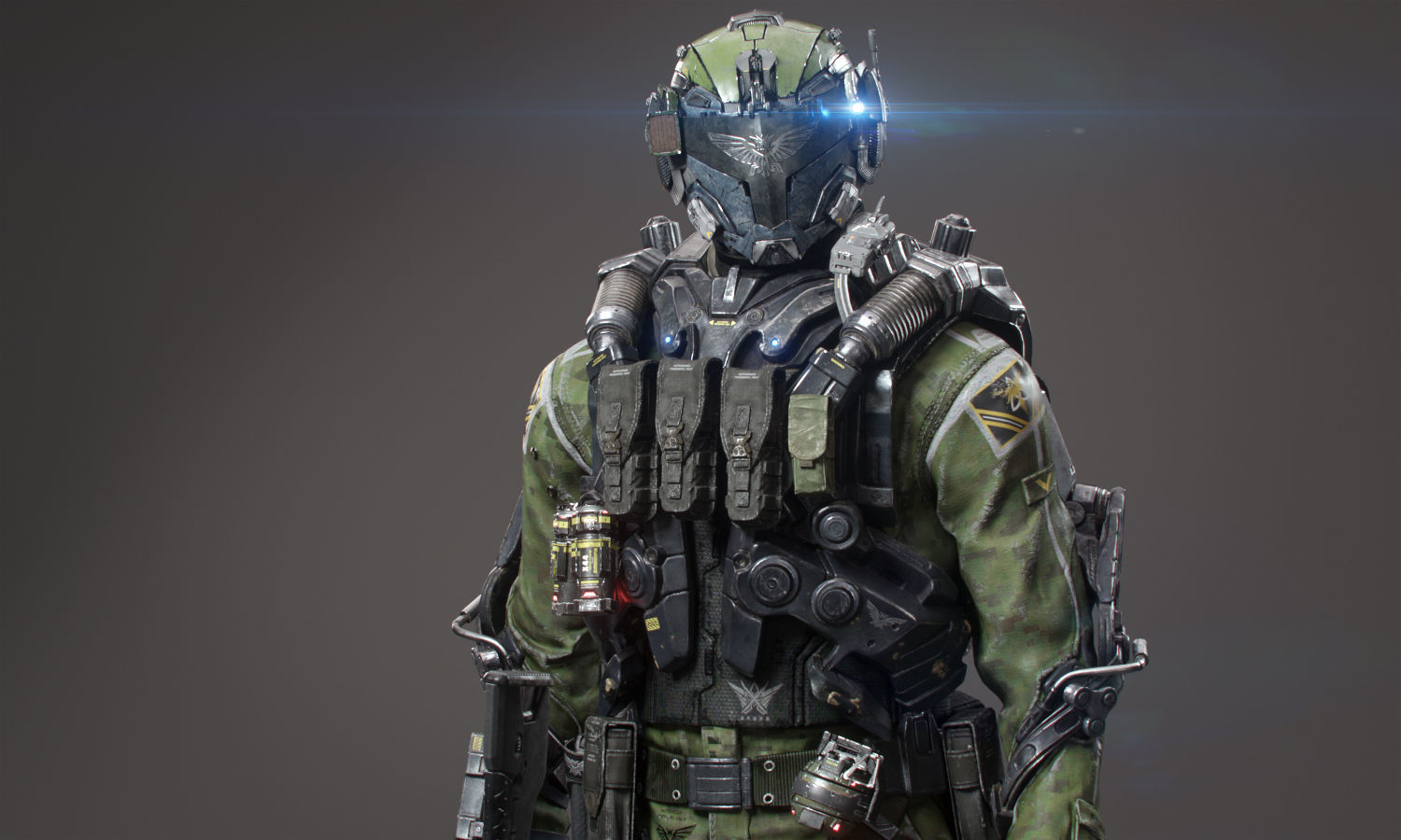 SCIFI - ASSAULT SOLDIER Low-poly 3D model_13