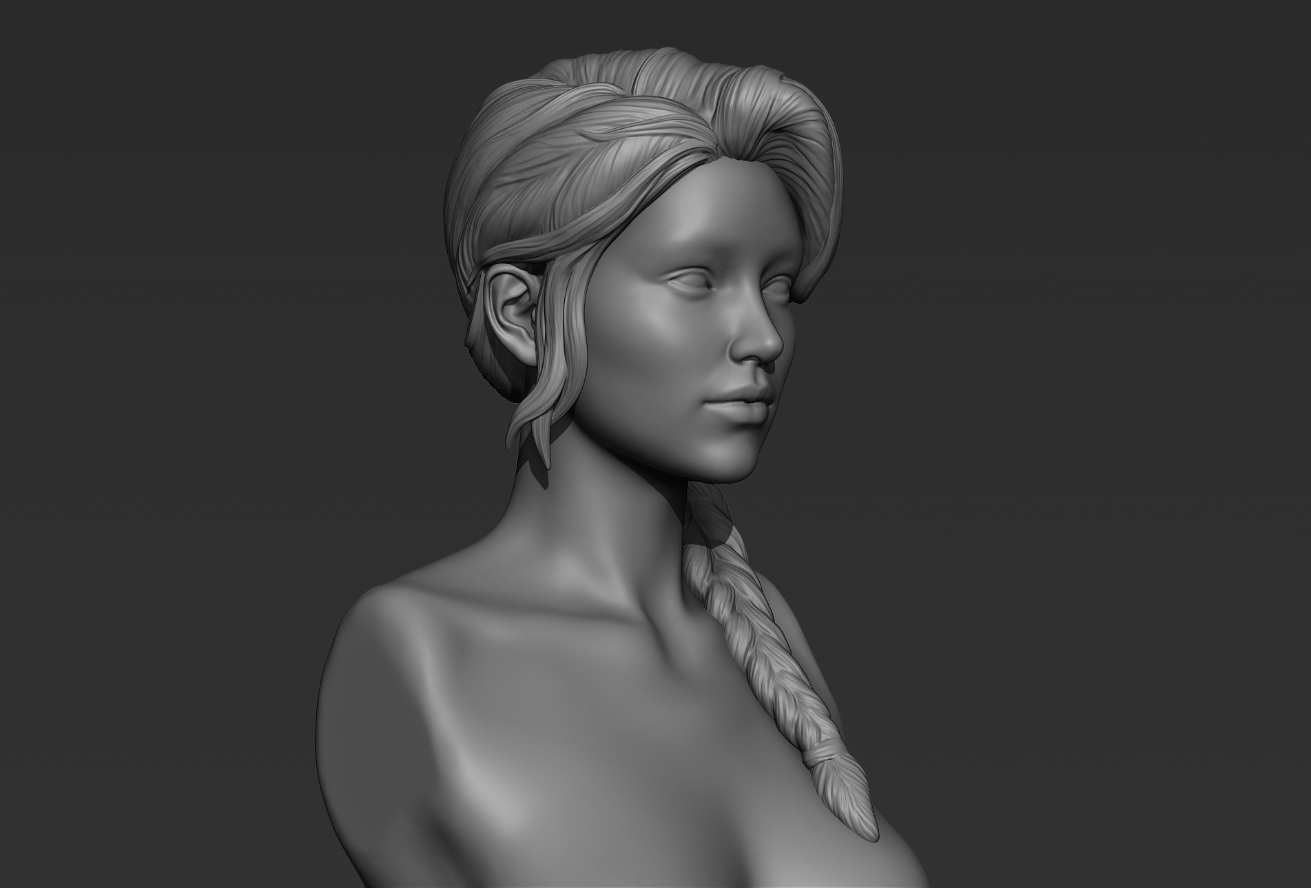 Hair 09 3D model_1