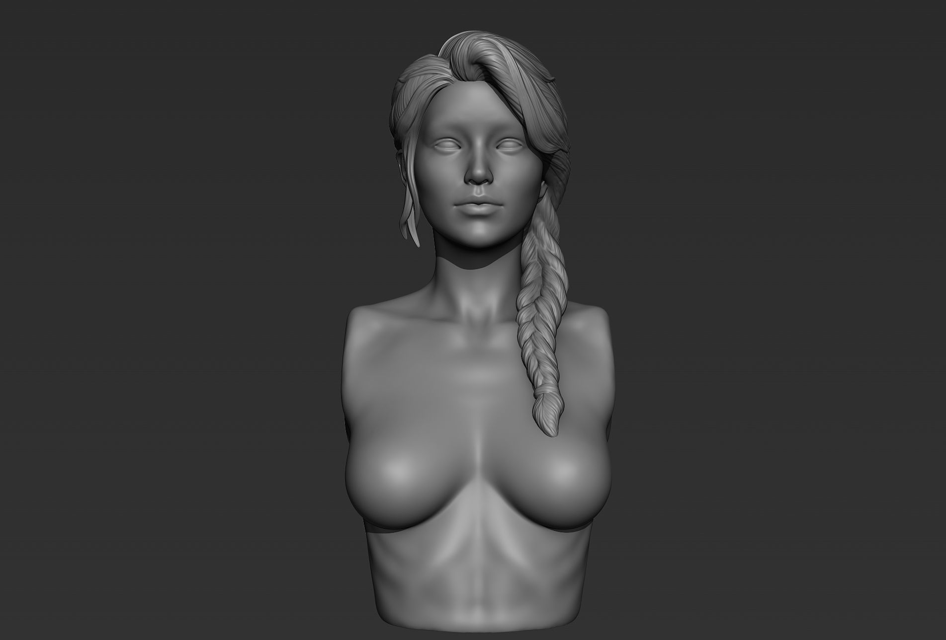 Hair 09 3D model_8