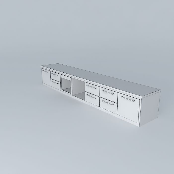 Rack Showcase Room Free 3D model_4