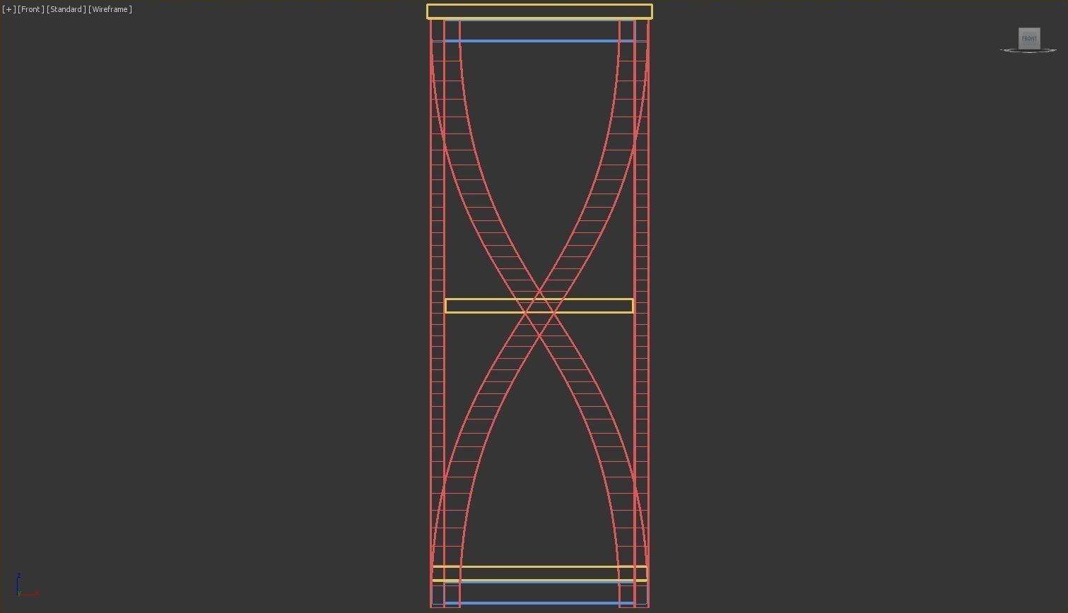 Gourglass Table - 3ds Max 3D model_29