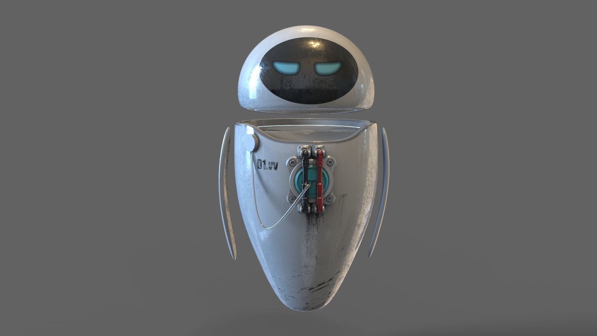 Eva Robot 3D model_1