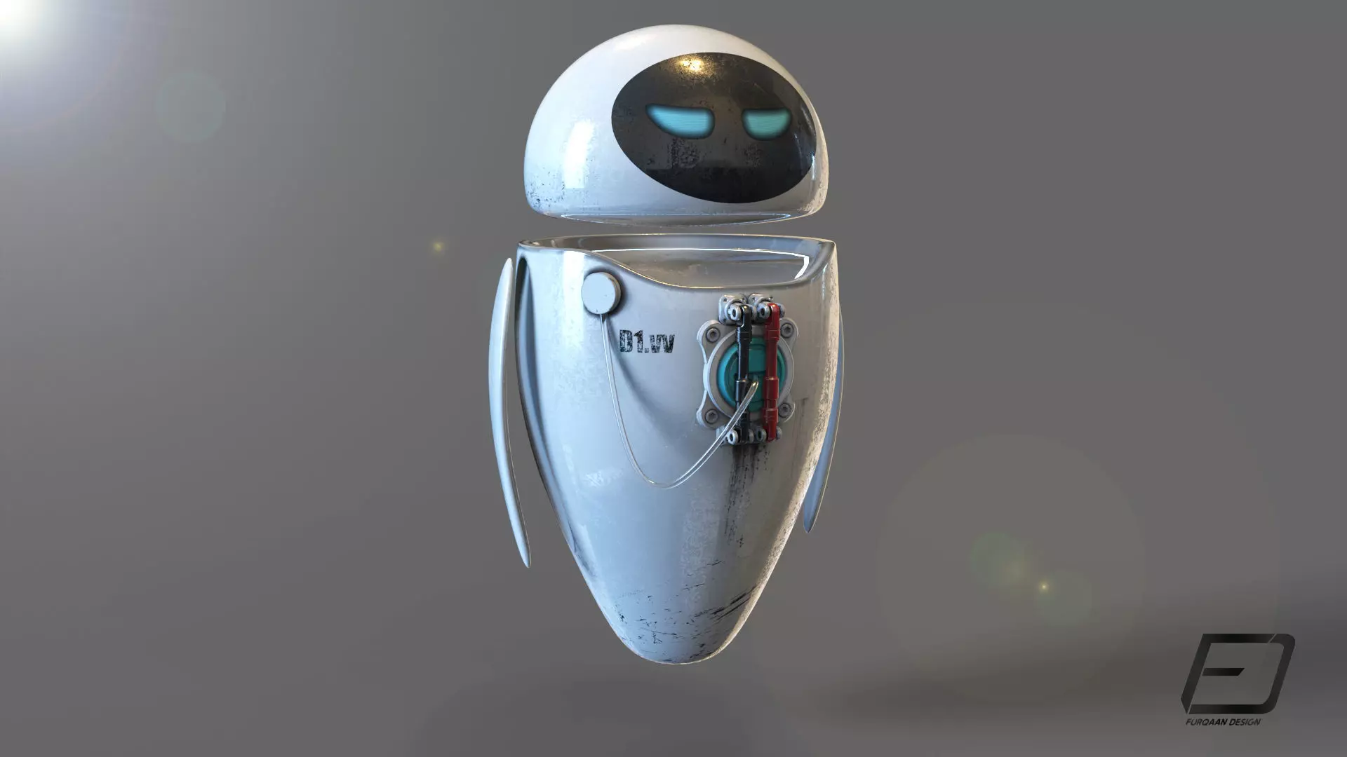 Eva Robot 3D model_0