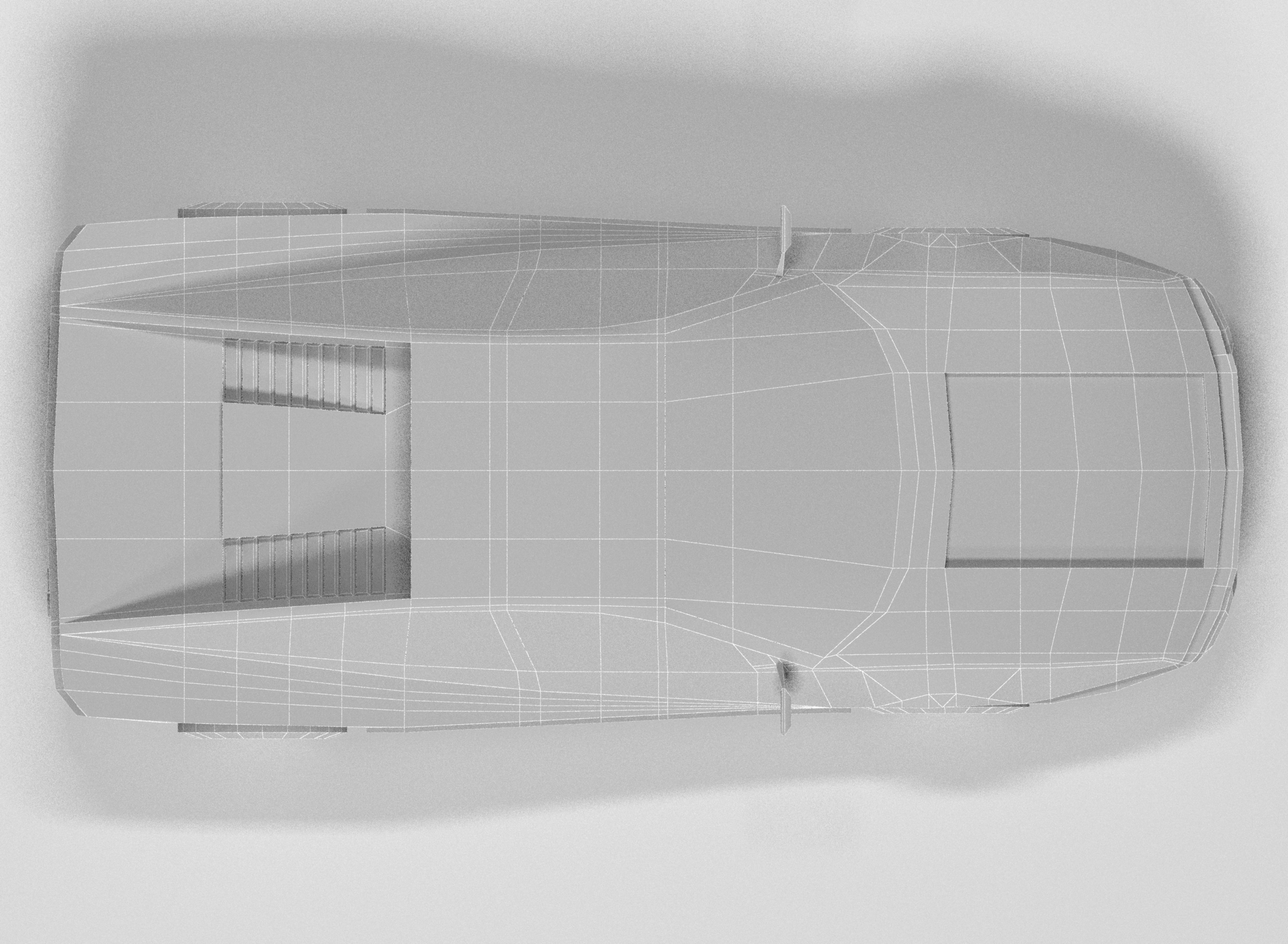 Ferrari sports car Low-poly 3D model_7