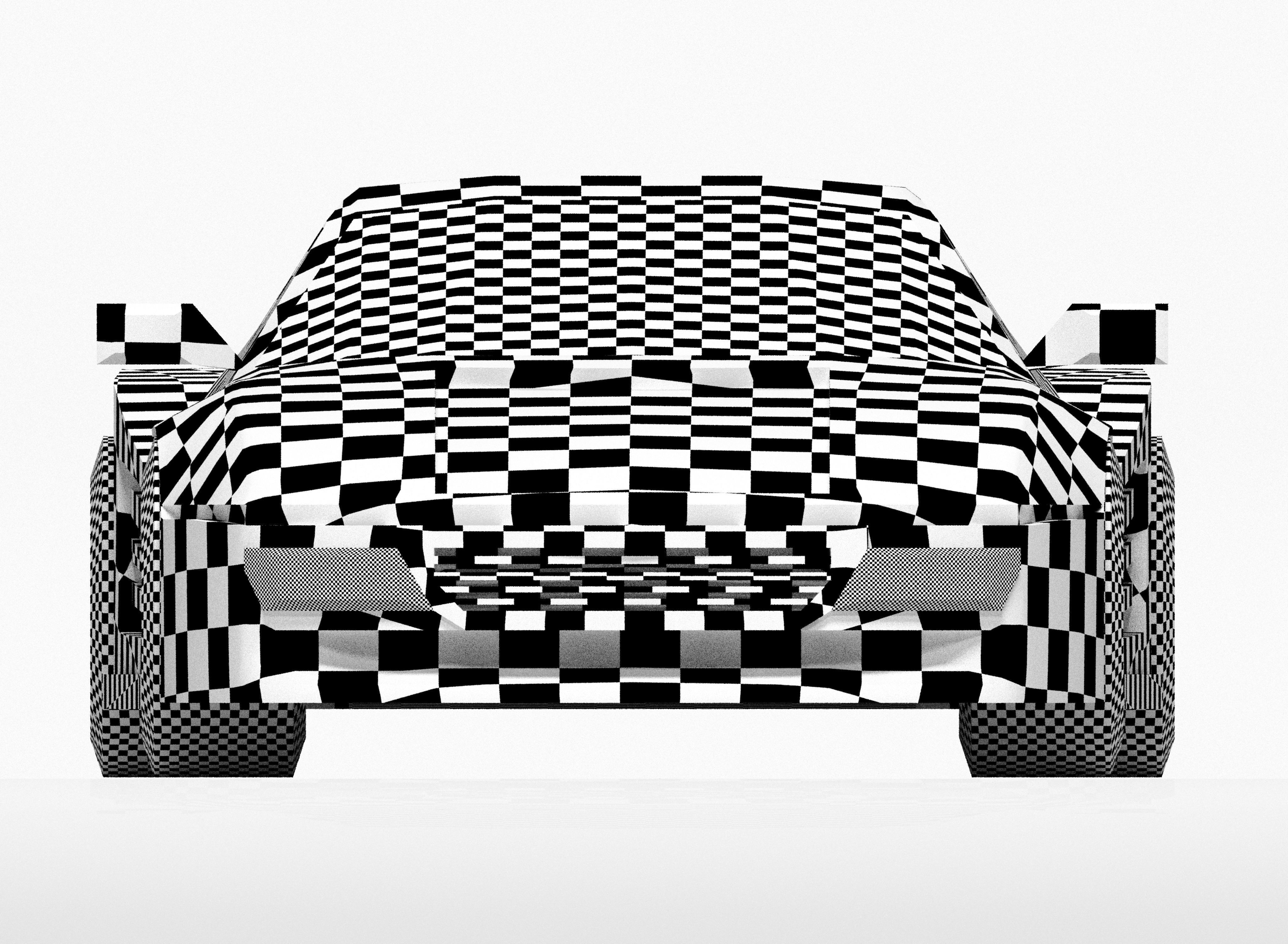 Ferrari sports car Low-poly 3D model_15