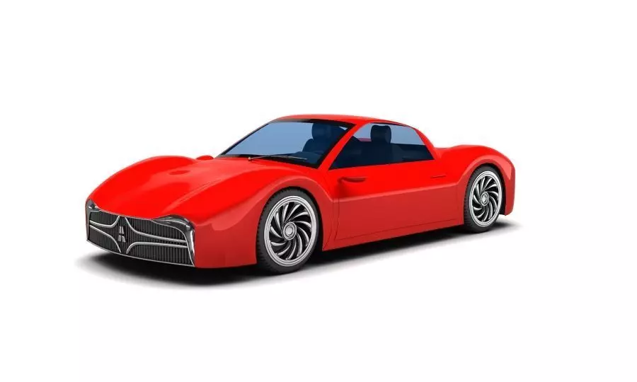Acceptor Acc1 Electric Car 3D model