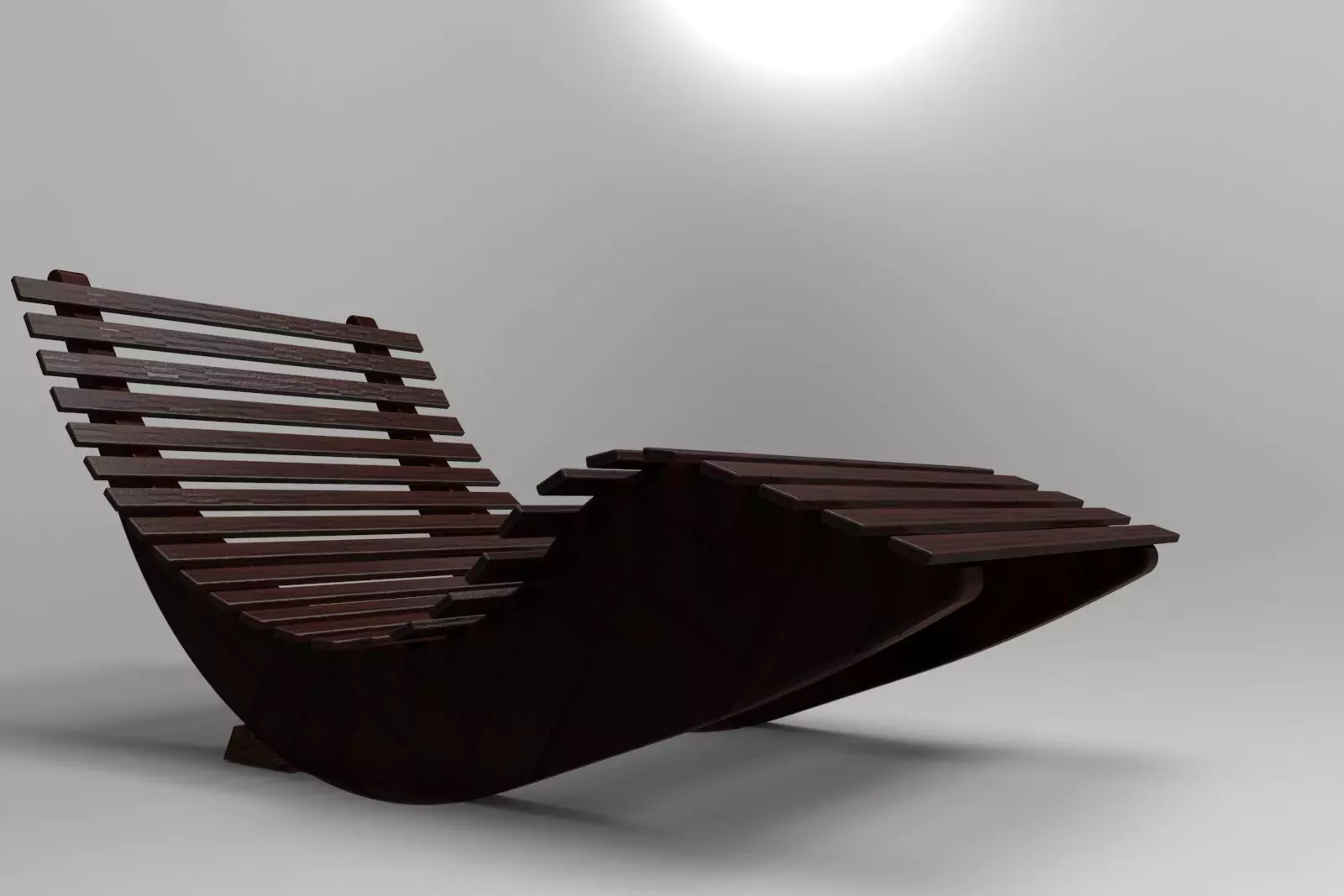 Modern rocking lounge chair 3D model_0