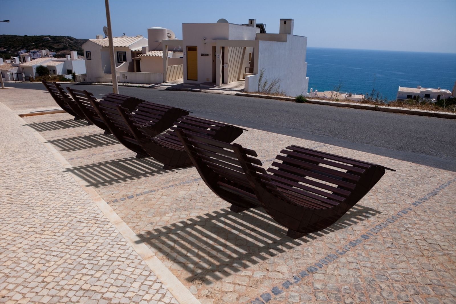 Modern rocking lounge chair 3D model_4