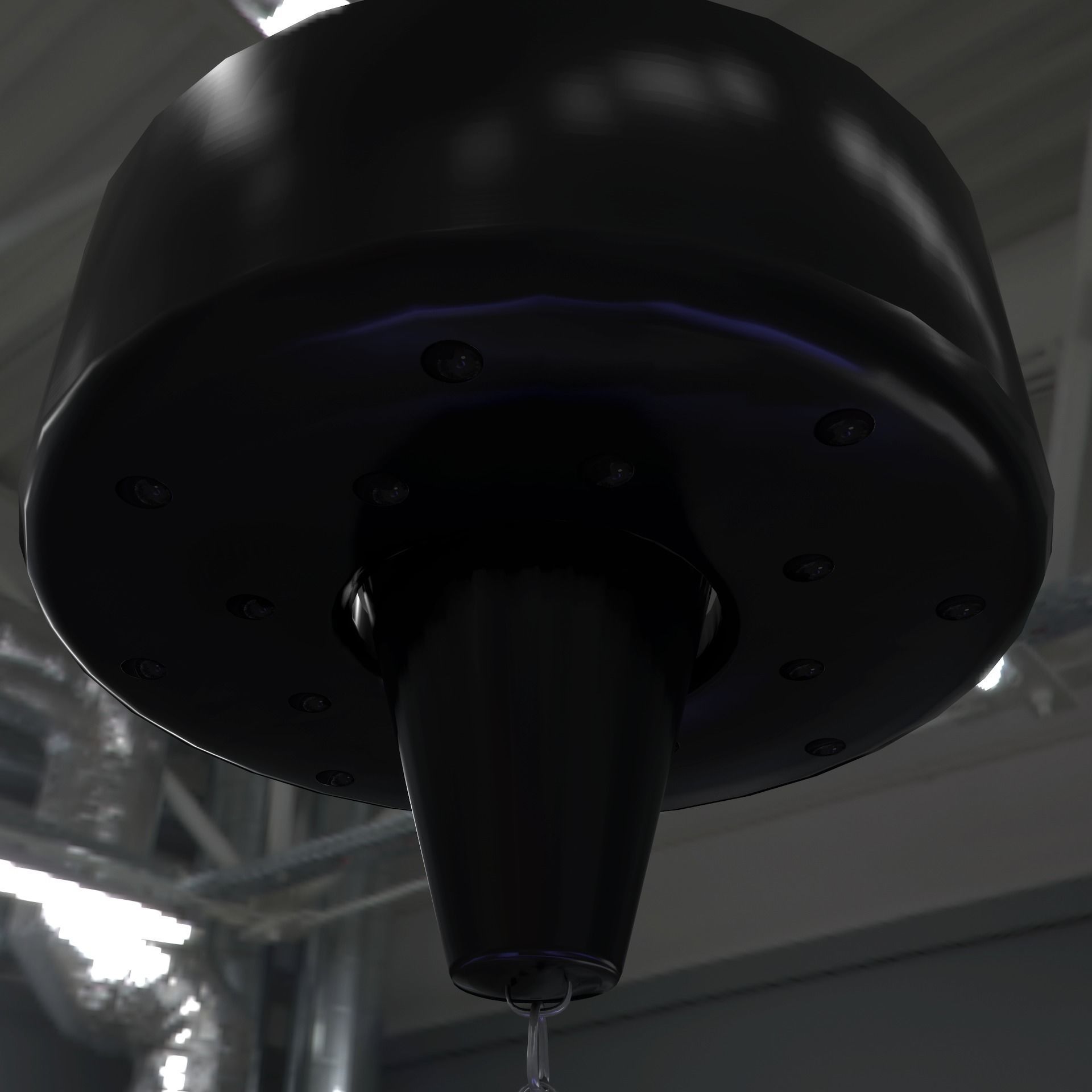 Mirror disco ball Low-poly 3D model_6