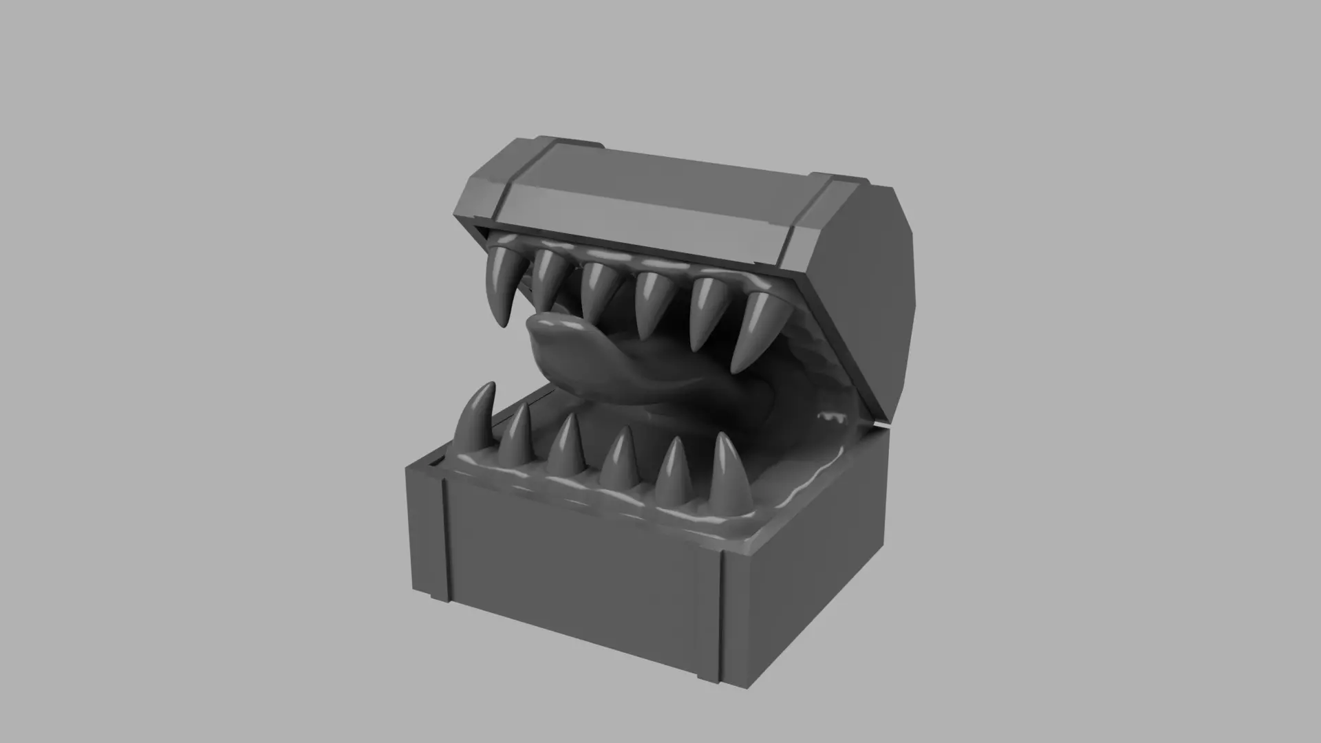 Chest Mimic Figurine 3D print model