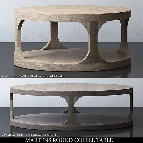 MARTENS ROUND COFFEE TABLE 3D model